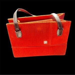 Kate Spade Red Corduroy Fabric Purse